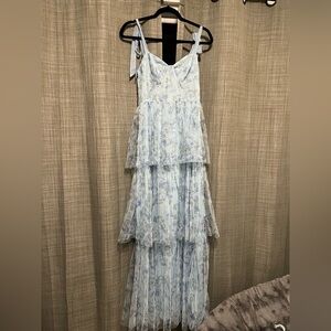 Maniju tiered tulle dress